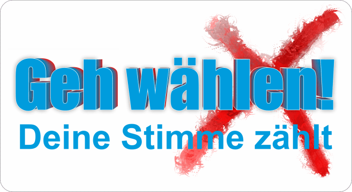 Banner Geh wählen! Deine Stimme zählt