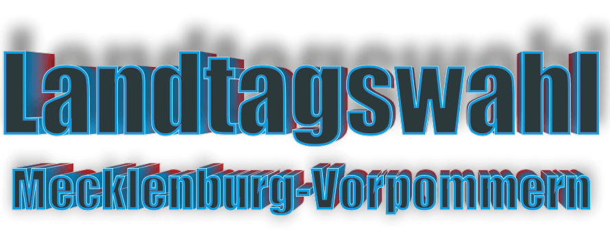 Schriftzug Landtagswahl Mecklenburg-Vorpommern 2026