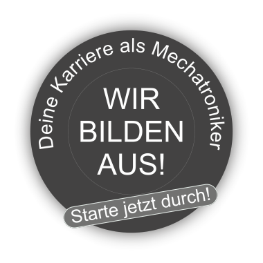 Runder Button Wir bilden aus – Mechatroniker