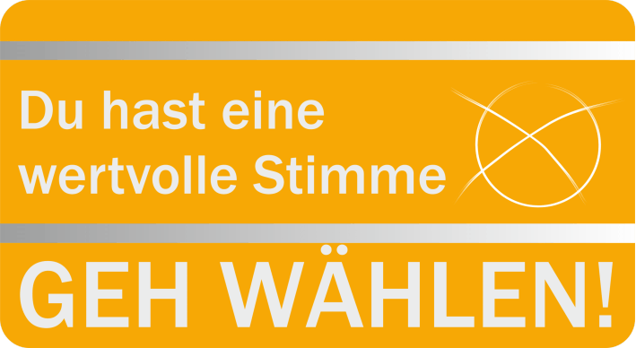 Du hast eine wertvolle Stimme – Geh wählen!