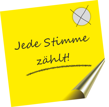 Jede Stimme zählt!