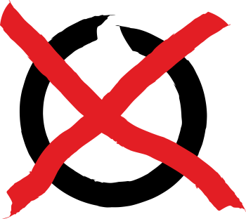 Kreis mit einem Kreuz (Abstimmung, Wahlen)