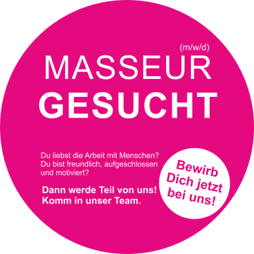 Masseur gesucht – Bewirb Dich jetzt bei uns!