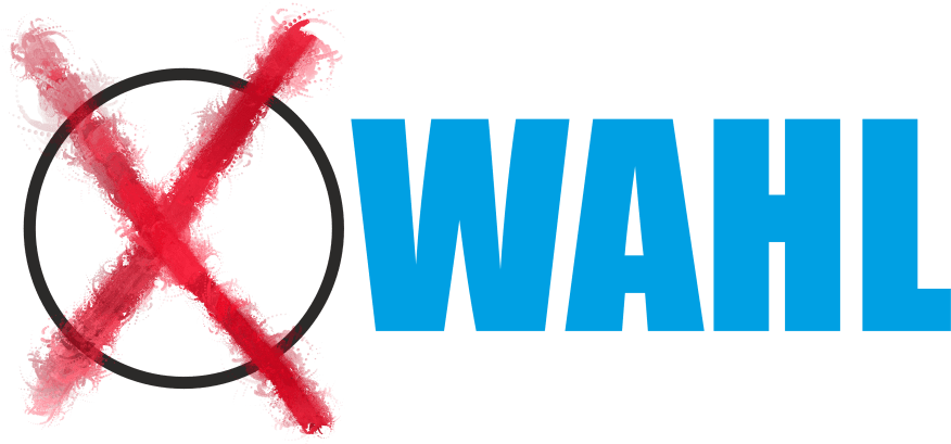 Wahl mit Kreis und Kreuz