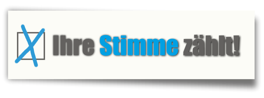 Banner Ihre Stimme zählt!