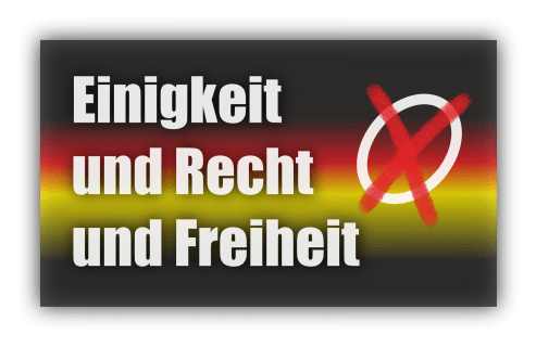 Einigkeit und Recht und Freiheit mit Kreis und Kreuz – Wahlen