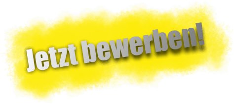 Stempel Jetzt bewerben! in verschiedenen Farbvarianten