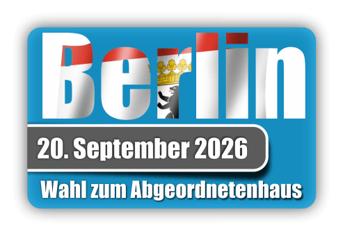 Berlin – Wahl zum Abgeordnetenhaus – 20. September 2026