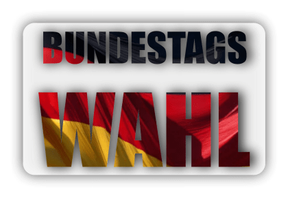 Schriftzug Bundestagswahl