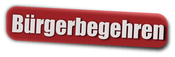 Stempel Bürgerbegehren in verschiedenen Farbvarianten