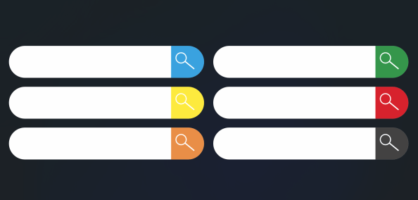 Abbildung der Suchleiste in verschiedenen Farbvarianten