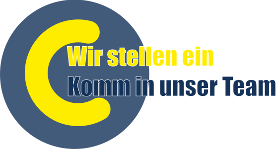 Wir stellen ein – Komm in unser Team in verschiedenen Farbvarianten