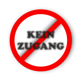 Runder Button Kein Zugang