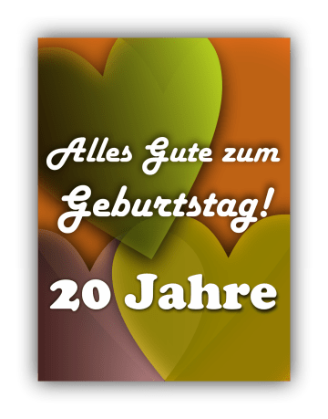Alles Gute zum Geburtstag – 20 Jahre