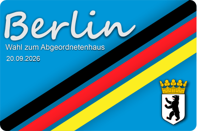 BERLIN – Wahl zum Abgeordnetenhaus 20.09.2026