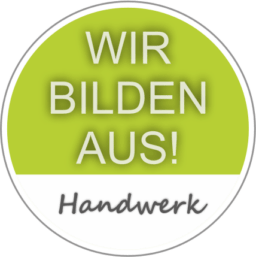 Button Wir bilden aus – Handwerk