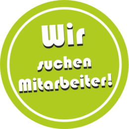 Button Wir suchen Mitarbeiter!