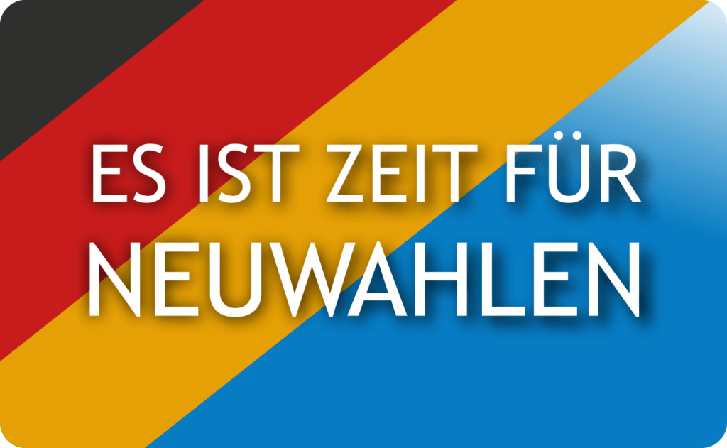 Es ist Zeit für Neuwahlen