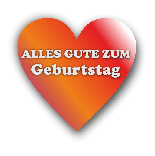 Herz Alles Gute zum Geburtstag!