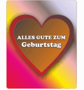 Herz Alles Gute zum Geburtstag