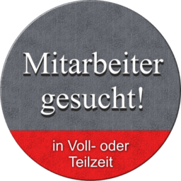 Button Mitarbeiter gesucht in Voll- oder Teilzeit