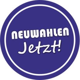 Button Neuwahlen – Jetzt!