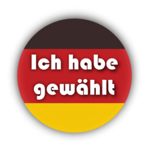 Button Ich habe gewählt