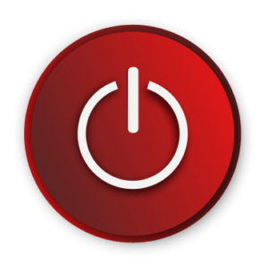Power Button on/off (Rot)