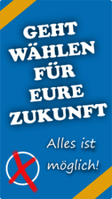 Smartphone Vorlage Geht wählen für eure Zukunft – Alles ist möglich!