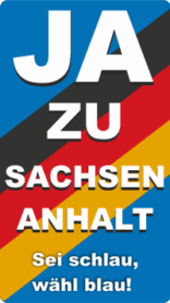 Smartphone Vorlage Ja zu Sachsen-Anhalt – Sei schlau, wähl blau!